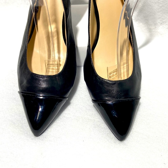 Nine West Leather Sling Back Heels. Size 10M. - Picture 2 of 8